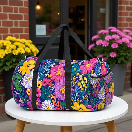 Levendige bloem tas