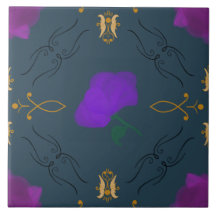 Levendige bloemen in Paarse - home decor accentkam