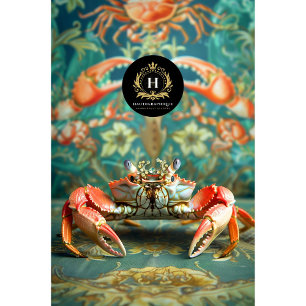 Levendige  Bloemen Koning Krab Decoupage Tissuepapier