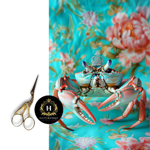 Levendige  Bloemen Koning Krab Decoupage Tissuepapier