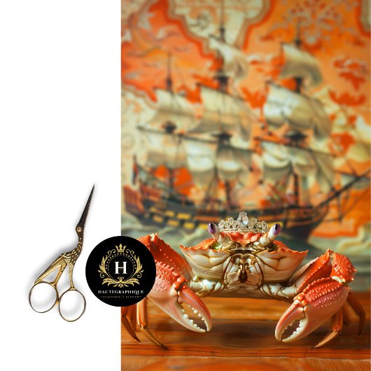 Levendige Bloemen Koning Krab Decoupage Tissuepapier