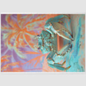 Levendige Bloemen Koning Krab Decoupage Tissuepapier (Voorkant)