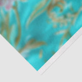 Levendige  Bloemen Koning Krab Decoupage Tissuepapier (Detail)