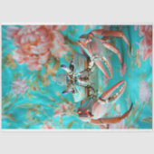 Levendige  Bloemen Koning Krab Decoupage Tissuepapier (Voorkant)