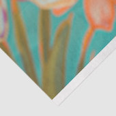 Levendige  Bloemen Koning Krab Decoupage Tissuepapier (Detail)