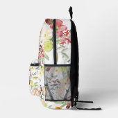Levendige Bloemen Lente Bloem Bedrukte Rugzak (Rechts)
