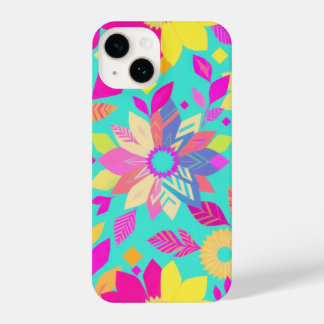 Levendige Bloemen Patroon Telefoonhoes iPhone 14 Hoesje