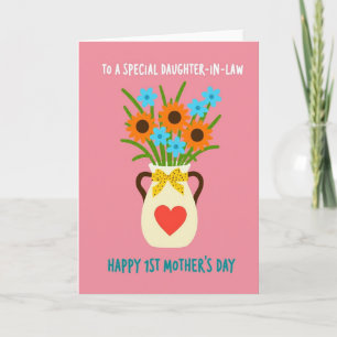 Levendige bloemen schaal kaart