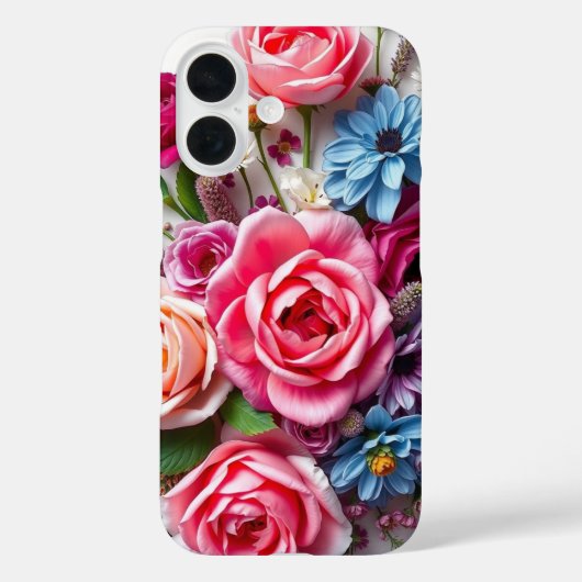 Levendige bloemenelegantie Case-Mate iPhone case (Achterkant)