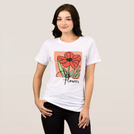 Levendige bloemenkunst. Tri-Blend shirt