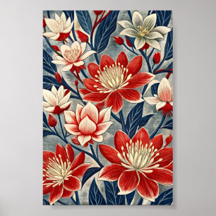 Levendige Bloemenschildering Poster