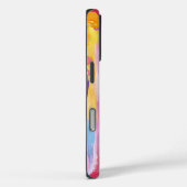 Levendige bloemenstrepen Case-Mate iPhone case (Achterkant / Rechts)