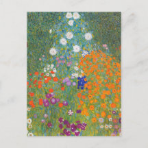 Levendige bloementuin - Gustav Klimt