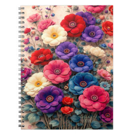 Levendige Bloementuin Notitieboek