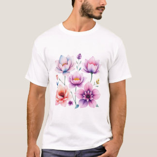 Levendige bloesems in bloei t-shirt
