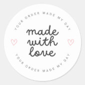 Levendige bloesems ronde sticker (Voorkant)