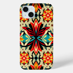 Levendige Boheemse Folk Art Phonehoes iPhone 15 Mini Hoesje