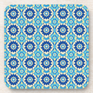 Levendige Boho Floral Pattern Onderzetters - Set v