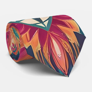 Levendige Boho Floral Stropdas