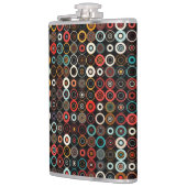 Levendige Boho Retro-kolf Heupfles (Links)