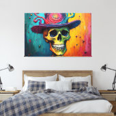 Levendige Botten Canvas Afdruk (Insitu (Slaapkamer))