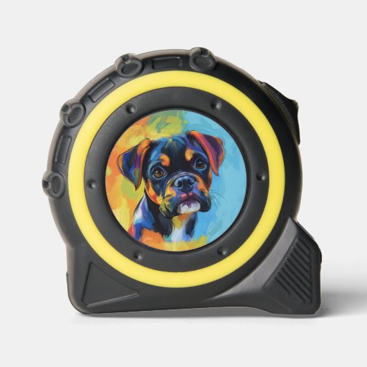 Levendige Boxer Dog ArtWork Rolmaat (Voorkant)