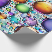 Levendige bubbels cadeaupapier (Hoek)