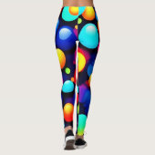 Levendige Bubble Pop Art Leggings (Achterkant)