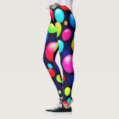 Levendige Bubble Pop Art Leggings (Links)
