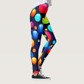 Levendige Bubble Pop Art Leggings (Rechts)