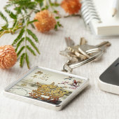 Levendige bucolische scène Chinees 0x jaar 2021 MS Sleutelhanger (Zijkant)