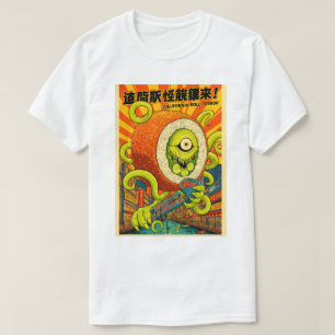 Levendige California Roll Terror Monster Sushi Kai T-shirt