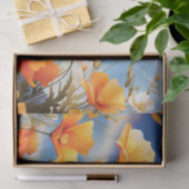 Levendige Californische klaprozenweide Tissuepapier (Geschenk)