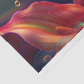 Levendige Calla Lillie Doorschijnende Bubble Decou Tissuepapier (Detail)