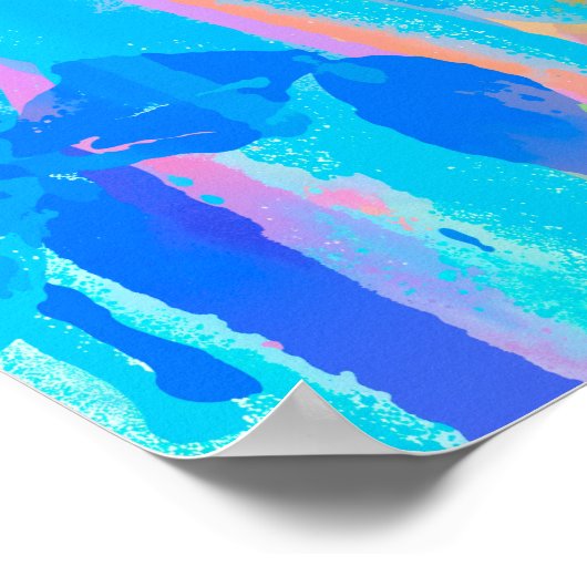 levendige cascade poster (Hoek)