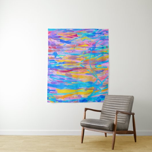 levendige cascade wandkleed (In situ)