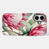 Levendige Cerise Protea Apple iPhone 16 Stoer Hoes (Achterkant (horizontaal))