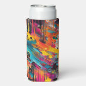 Levendige Chaos Splash Graffiti (Seltzer Achterkant)