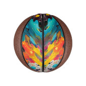 Levendige Chaos Splash Graffiti Basketbal (Verticaal)