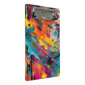 Levendige Chaos Splash Graffiti Mini Klembord (Schuin)