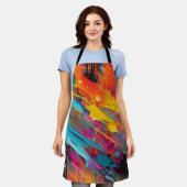 Levendige Chaos Splash Graffiti Schort (Gedragen)