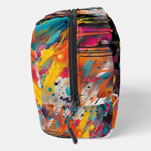 Levendige Chaos Splash Graffiti Toilettasje (Rechts)