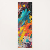 Levendige Chaos Splash Graffiti Yogamat (Voorkant)