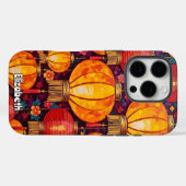 Levendige Chinese lantaarns Case-Mate iPhone Case (Achterkant (horizontaal))