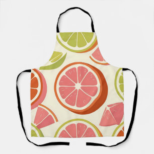 Levendige citrus grapefruit sinaasappel limoenschi schort