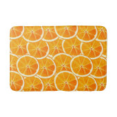 Levendige citrus Oranje plak Badmat (Voorkant)