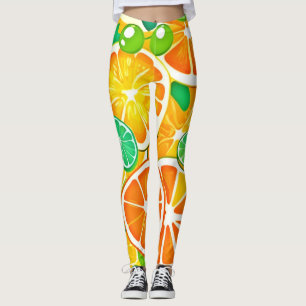 Levendige citrusmedley - verse en sappige plakjes leggings