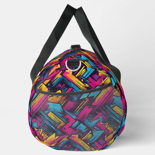 Levendige City Vibes Urban Pop Duffel Bag Plunjezak (Rechts)