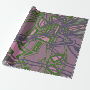 Levendige Collage Vibes Print Cadeaupapier