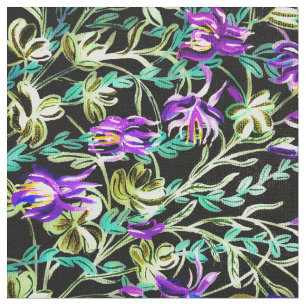 Levendige Columbine Fabric Stof